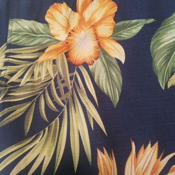 MENS LARGE SEVEN PALMS 100% SILK FLORAL SHIRT Great Christmas Gift - Picture 5 of 6